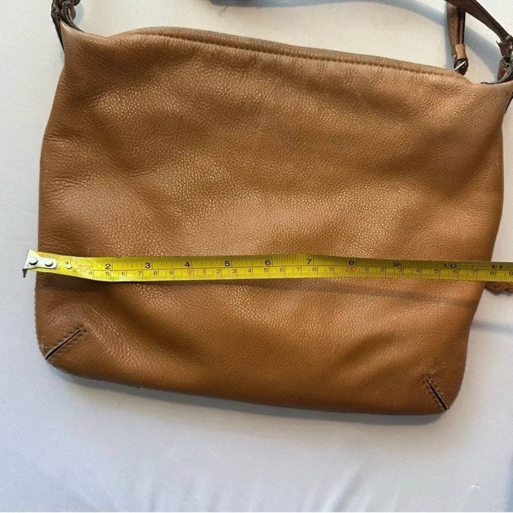 Vintage Kate Spade Tan Pebbled Leather Crossbody Bag